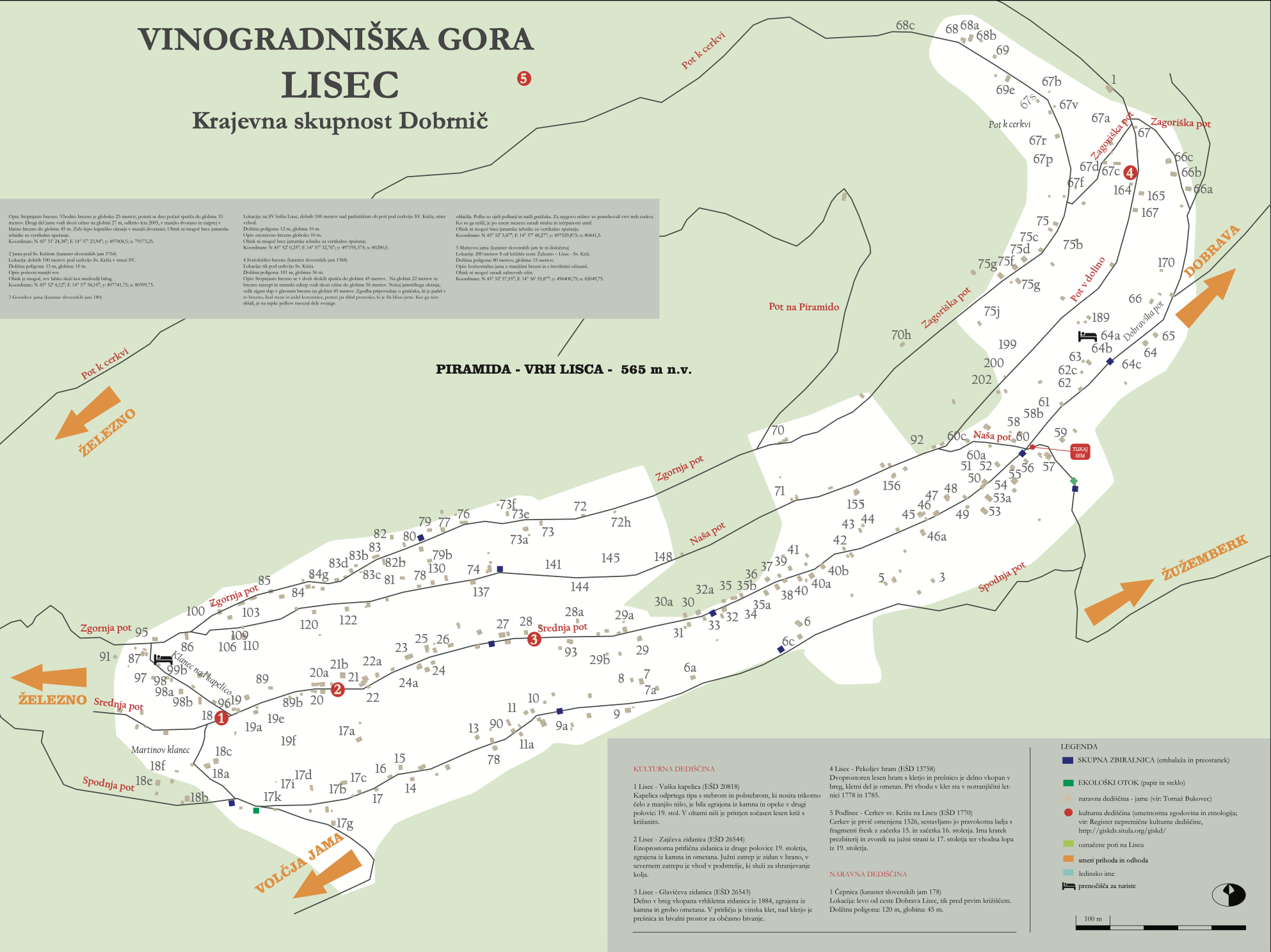 Map of Lisec Vineyard Hill